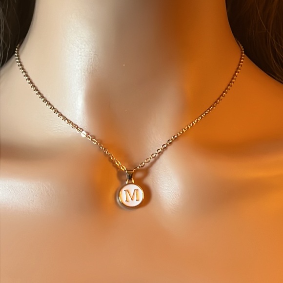 M Letter Necklace - Picture 3 of 4